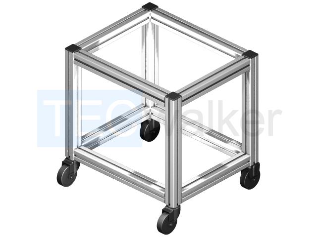 Anwendungsbeispiel Lenkrolle D75 elektrisch leitfähig Anschraubbohrung D10